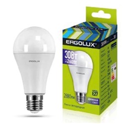 Ergolux LED-A70-30W-E27-6K ЛОН 30Вт E27 6500K 180-240В /1/10/100/ 14230