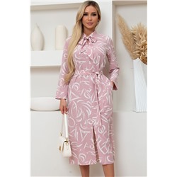 Розовое платье с карманами Бренда №1