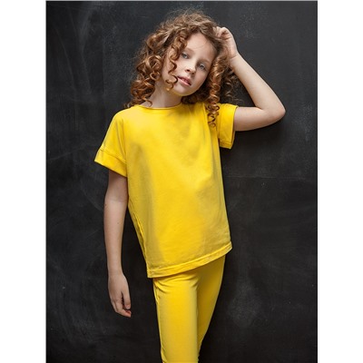 Костюм детский: футболка + леггинсы, желтый
