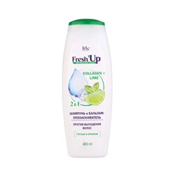 Шампунь-бальзам IRIS Cosmetic 2в1 "Collagen и lime", 400 мл