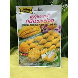 Для приготовления тайского желе «Манго» на основе агар-агара от Lobo, Mango Flavor Agar Dessert Mix, 130 гр