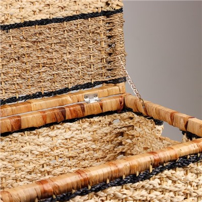Корзина плетеная, 60х40х40 см, водоросли, кукурузный лист