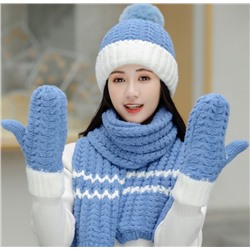 Набор (шапка + шарф + перчатки) JY20105