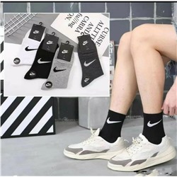 Женские носки хлопок Nike однотонный, цветной (упаковка 10шт)