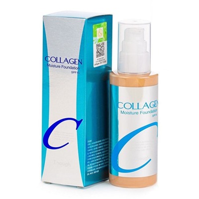 Enough Увлажняющий тональный крем для лица с коллагеном №23 / Collagen Moisture Foundation SPF15, 100 мл