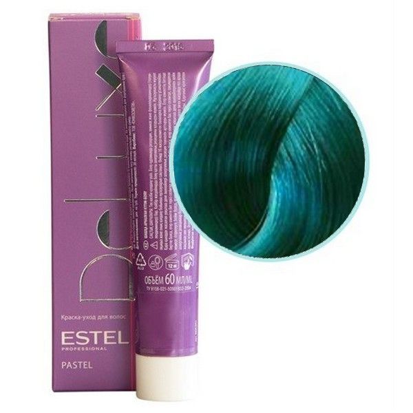 Краска для волос 1. Estel professional de Luxe. Estel professional de Luxe Pastel. Краска Estel Deluxe Pastel 002. Estel de Luxe Pastel бирюза.