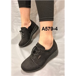 Fashion T-A579-4(4012)Z Ботинки женские чер иск велюр