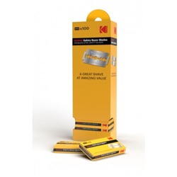 Сменные кассеты для бритья Kodak Double edge blade, двухсторонние классические лезвия для Т-образных станков /100/