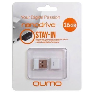 Флэш накопитель USB 16 Гб Qumo Nanodrive (black)