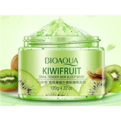 *BIOAQUA KIWIFRUIT Ночная маска для лица с экстрактом киви и слизью улитки, 120 г