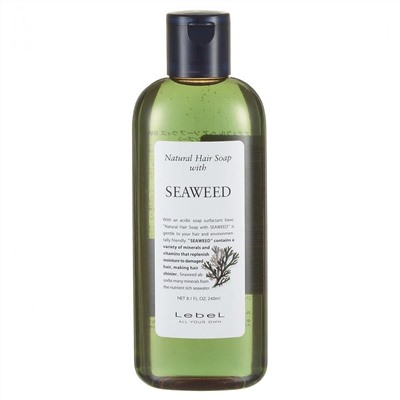 Lebel Шампунь для волос натуральный / Natural Hair Soap Seaweed, 240 мл