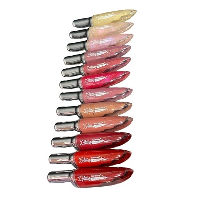 Блеск-глиттер для губ Kiss Beauty Glitter Lip Gloss (ряд 12шт)