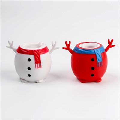 Мялка-антистресс «Новогодний сюрприз», снеговик, цвета МИКС