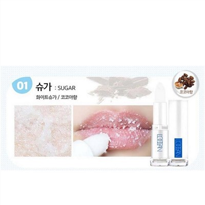 L’ocean Скраб для губ / Lip Scrub Sugar #01 Sugar, 3,5 г