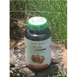 Капсулы с экстрактом граната от Herbal One, Pom Pomegranate Extract, 60 шт.