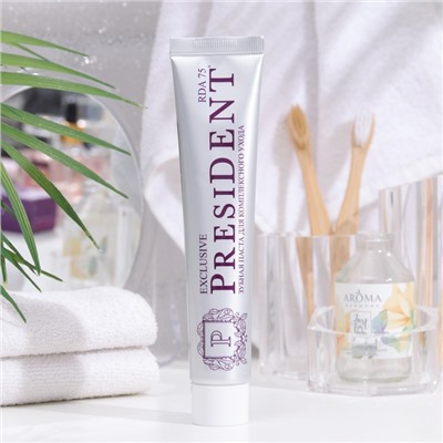 Зубная паста President Exclusive, 75 RDA, 75 мл