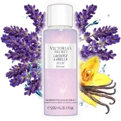 Мерцающий спрей-мист для тела Victoria's Secret Lavender & Vanilla Relax Shimmer 250мл