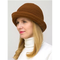Шляпа женская весна-осень Bloom (Цвет коричневый), размер 56-58, шерсть 30%