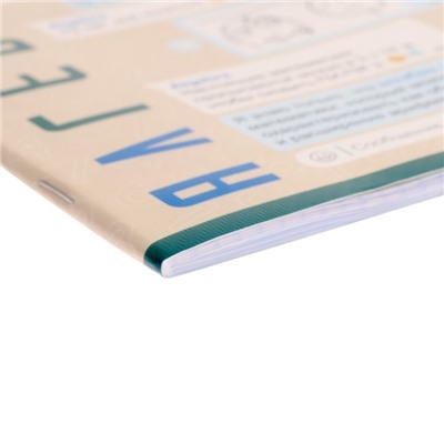 Тетрадь 48 листов, в классетку, WhatsBook Алгебра, обложка мелованный картон, тиснение, со справочной информацией
