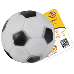 Игрушка для питомцев "Футбольный мяч". Диаметр 6,5 см. NEW