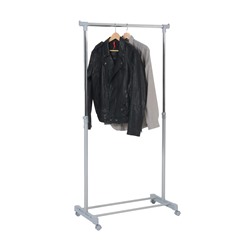 Стойка-вешалка AXENTIA для одежды, на колесах, с регулируемой высотой 80 х 89-165 х 44 см.