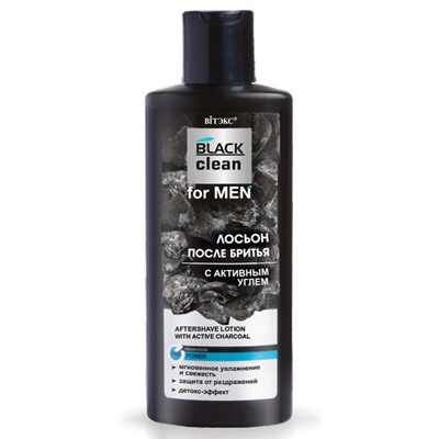 Витекс BLACK CLEAN FOR MEN Лосьон после бритья с активным углем 150 мл