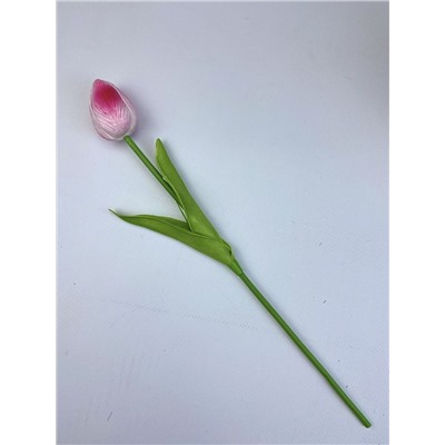 Тюльпан розовый 35см, ЭКО силикон