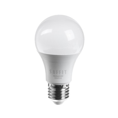 Лампа светодиодная SAFFIT, 20W 230V E27 4000K A60, SBA6020