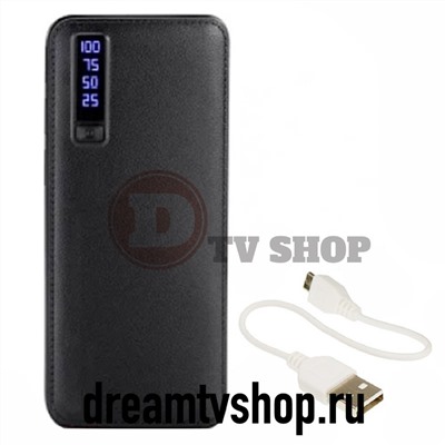 PowerBank C48 (50000mAh + фонарик, 3 USB), код 107716