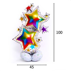 Шар фольгированный 40" «Букет звёзд» 7475695