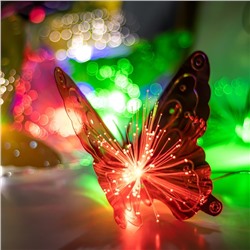 Декоративная подсветка "Бабочки" 10хLED 4000К 5м цветные 500х15х10см