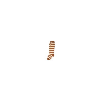 Женские шерстяные гольфы в светло-коричневую полоску - 805.26