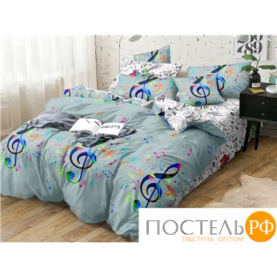 КПБ CL HOME Поплин "Pure Cotton" двуспальный 175*215*1 200*220*1(±5) 70*70*2(±2) в ПВХ 20/306-PC/CL