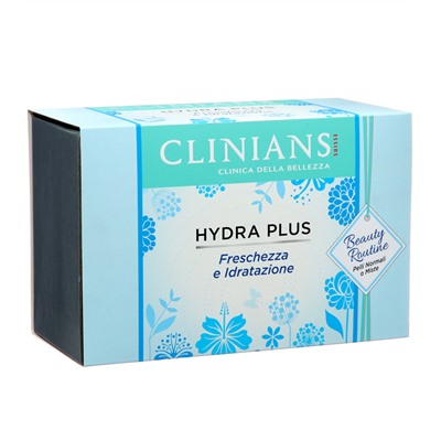 Подарочный набор женский Clinians Hydra Plus:Крем+Гель для умывания+Салфетки+Щетка для лица