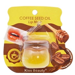 Kiss Beauty Ночная маска для губ с экстрактом кофе Coffee Seed Oil Lip Mask
