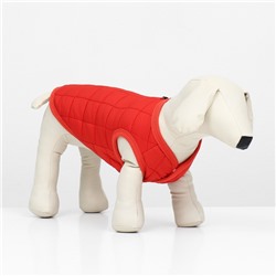 Куртка для собак "Nice", размер XS (ДС 20 см, ОШ 20 см, ОГ 28 см), красная