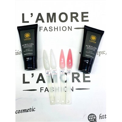 Акригель для маникюра ACRYL GEL L’AMORE Fashion 30мл тон 02