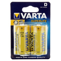 УЦЕНКА Батарейка солевая Varta SUPER LIFE D набор 2 шт