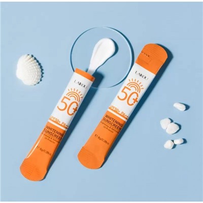 Laikou Освежающий солнцезащитный крем UV Protection Whitening Face Body Sunblock SPF50 PA +++, 8 гр.