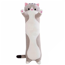Мягкая игрушка серый кот (высота 65 см)