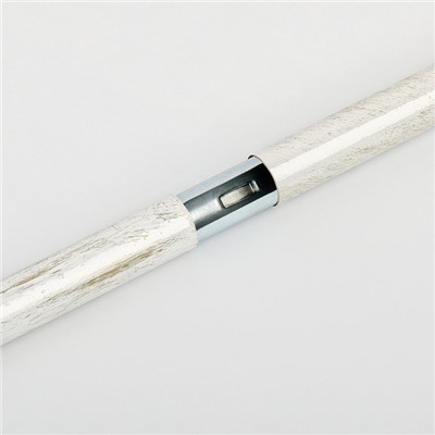 Карниз металлический стыкованный, 1-рядный "Агра", белое золото, гладкая труба, ø 19 мм  (kn-465)