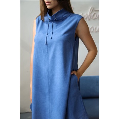 Платье 366 ночная синь