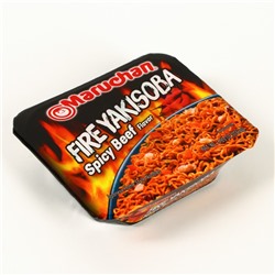 Лапша Маручан Якисоба FIRE HOT со вкусом острой говядины, 113,3 г