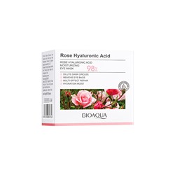 BIOAQUA ROSE HYALURONIC ACID Патчи под глаза с экстрактом розы и гиалуроновой кислотой, 80г