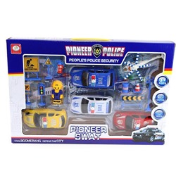 Набор игрушечных полицейских машинок  (41x5x28см)