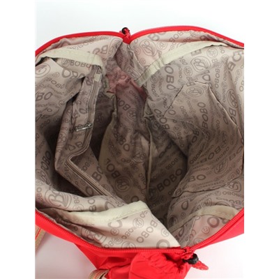 Рюкзак жен текстиль BoBo-1313 (дорожный),  1отд. 1внеш,  4внут/карм,  красный 260737