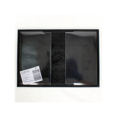 Обложка для паспорта Croco-П-400 натуральная кожа черный пулл-ап (254)  231856