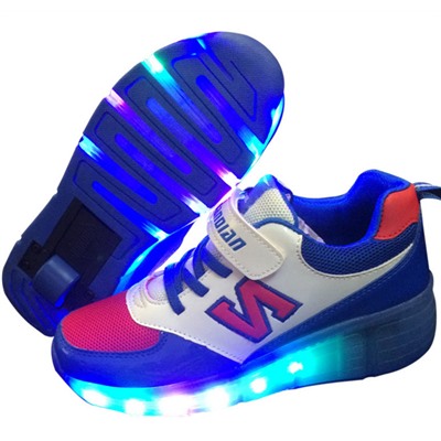 Роликовые кроссовки с LED подсветкой РК 515