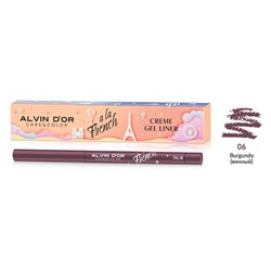 Alvin D`or  A LA FRENCH ALF-18 Карандаш для глаз Creme gel liner  тон 06 burgundy  винный