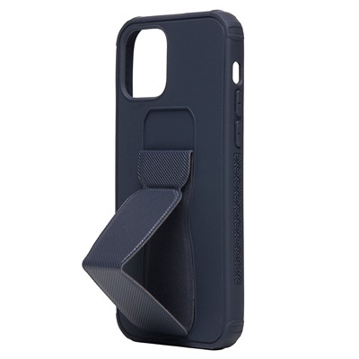 Чехол-накладка - PC058 для "Apple iPhone 12/iPhone 12 Pro" с подставкой и магнитом (black)